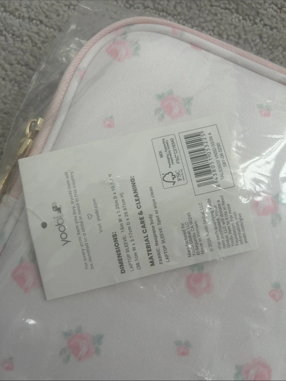 Loveshackfancy x target laptop case